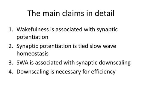 PPT - Sleep function and synaptic homeostasis PowerPoint Presentation ... 
