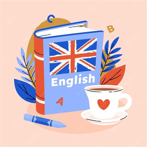 Free Vector | Hand drawn english book illustration