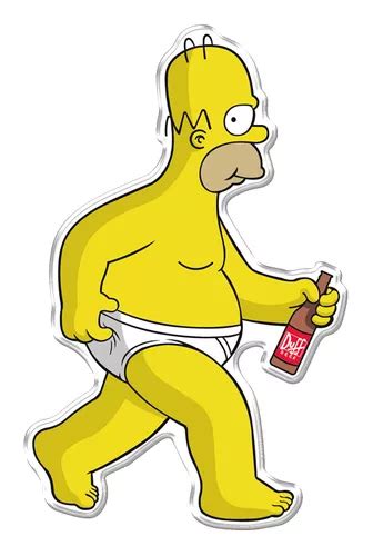 Adesivo Decorativo Em Relevo Homer Simpson De Cueca MercadoLivre