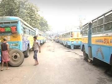 Kolkata: Private bus operators on strike; fare hike demanded