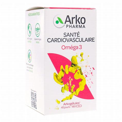 ARKOPHARMA Arkogelules Oméga 3 Huile de Poisson boîte 180 capsules