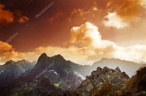 Mountains sunset landscape — Stock Photo © Photocreo #2035136