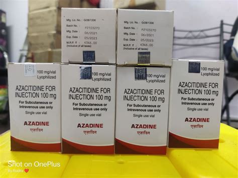 Intas Azadine Azacitidine 100 Mg Injection Packaging Vial At Rs 2500