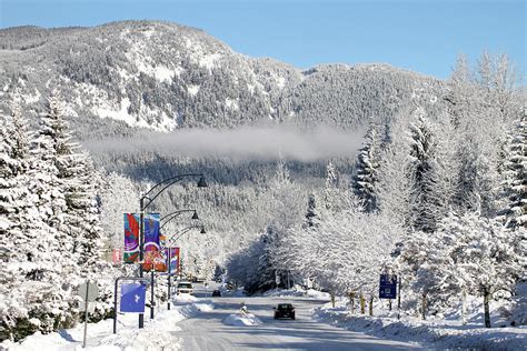 Whistler Village Snowy Winter Scene Photograph by Pierre Leclerc ...