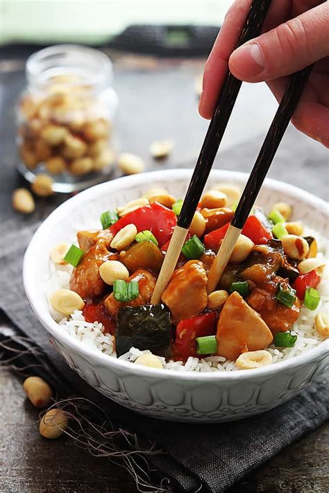 Slow Cooker Kung Pao Chicken Creme De La Crumb