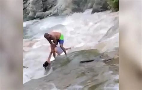 Bañistas arrastrados por crecida de río en Jánico están sanos y salvos