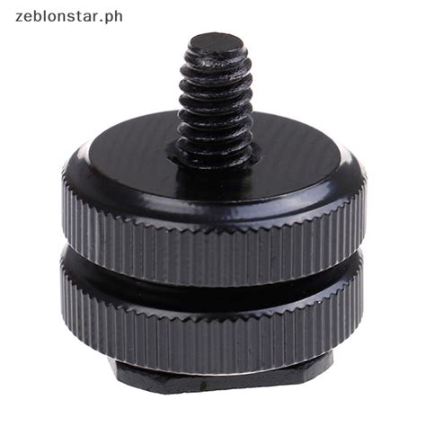 ZT Hot Shoe Mount Phone Holder Dual Nut Cold Shoe Adapter Accessories PH Shopee