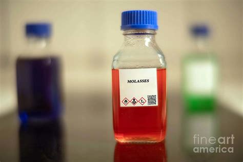 Glass Bottle Of Molasses Biofuel Photograph By Wladimir Bulgar Science Photo Library Fine Art