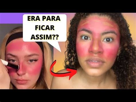 T Cnica De Pele Viral Blush Do Tik Tok Testei A T Cnica De Pele Gringa