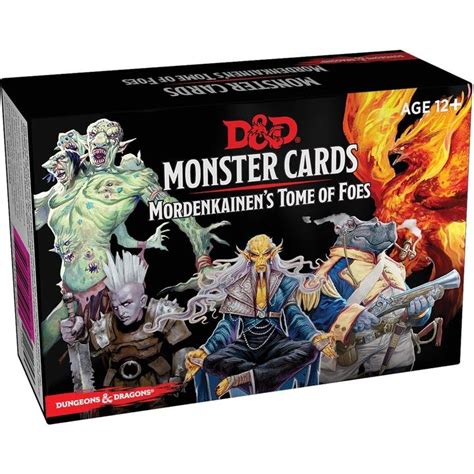 Dungeons And Dragons Monster Cards Mordenkainens Tome Of Foes Ed