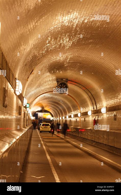 Old Elbtunnel Tunnel Hamburg Germany Europe I Alter Elbtunnel