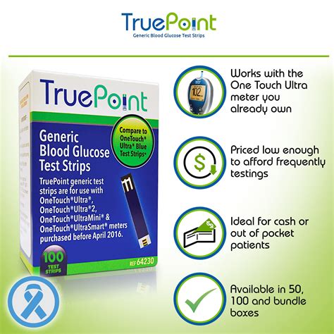 True Point Generic Test Strips 100 Count For Use With One Touch Ultra