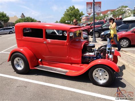 Ford Model A Tudor Hot Rod W Olds Chopped Top For Sale Ford