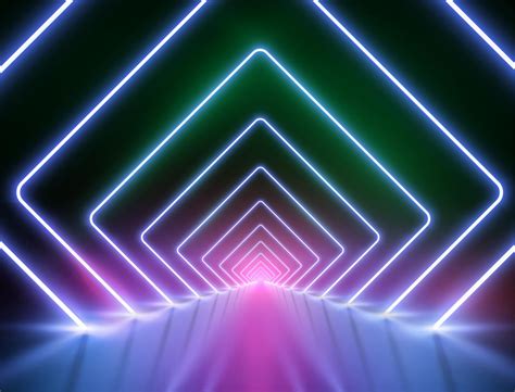 High Detailed Neon Light Background Vector Illustration Vector