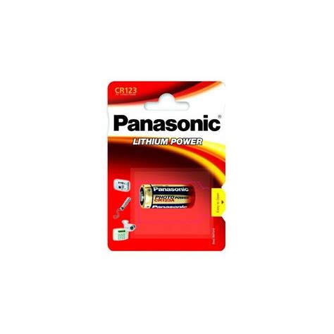 Panasonic CR-123A baterie Lithium Power CR123, 1 ks, Blister (BK-CR123A ...