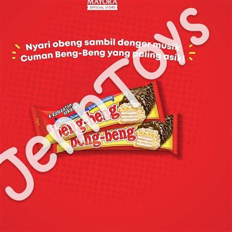 Jual Serbuuu Jenntoys Makanan Snack Wafer Coklat Mayora Beng Beng