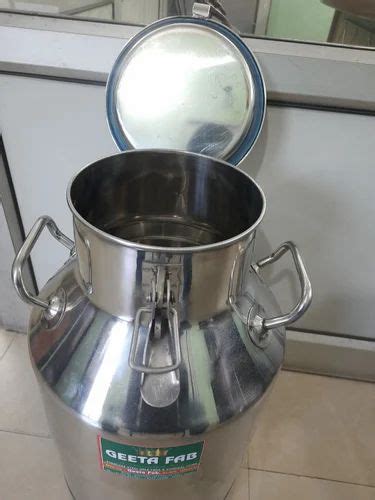 Geeta Fab Liter Stainless Steel Milk Can Locking At Rs Piece