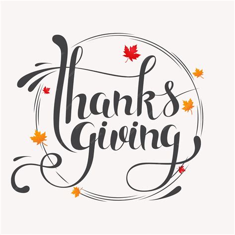 Premium Vector Hand Drawn Happy Thanksgiving Typography Lettering