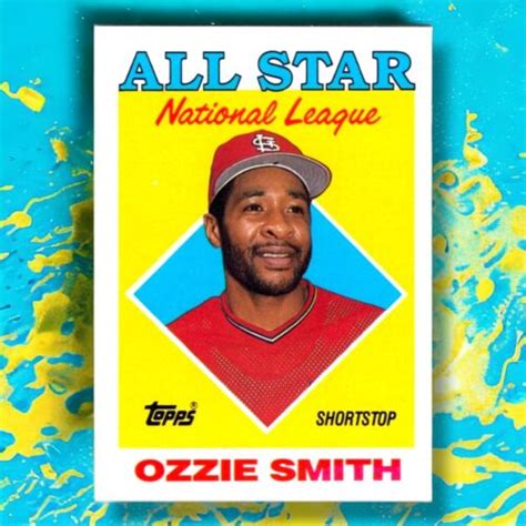 1988 Topps Baseball Ozzie Smith All Star National League 400 EBay