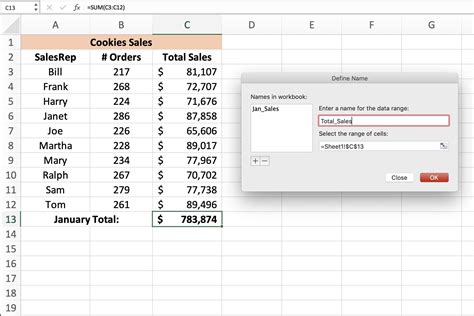 How To Define And Edit A Named Range In Excel