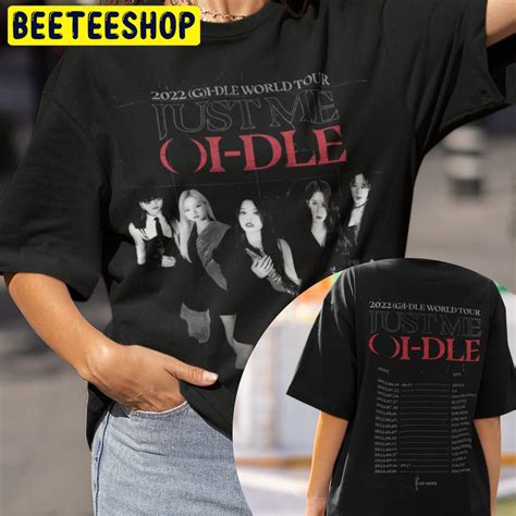 Gidle Just Me G Idle 2022 World Tour Double Sided Unsiex T Shirt