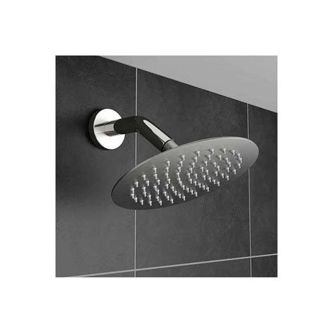 Inox Glide Ultra Slim Brushed Stainless Steel Fixed Shower Head Drench