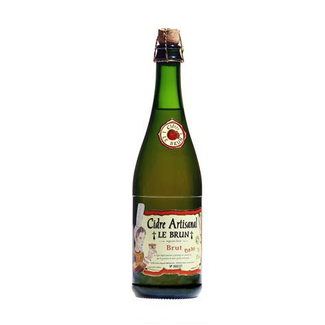 Cidre artisanal brut LE BRUN la bouteille de 75cL à Prix Carrefour