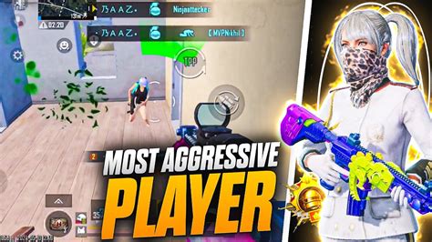 Most Aggressive Player In India 1v4 🔥clutches Bgmi Youtube