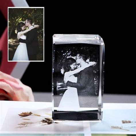 Personalized Laser Etched Photo Block Laser Engraving In Glass Cube