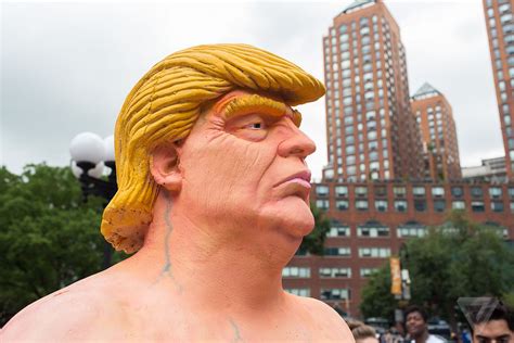 Photos Of Nycs Naked Trump Statue The Verge