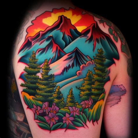 65 Colorado Mountain Tattoo Ideas - TattooClue.com