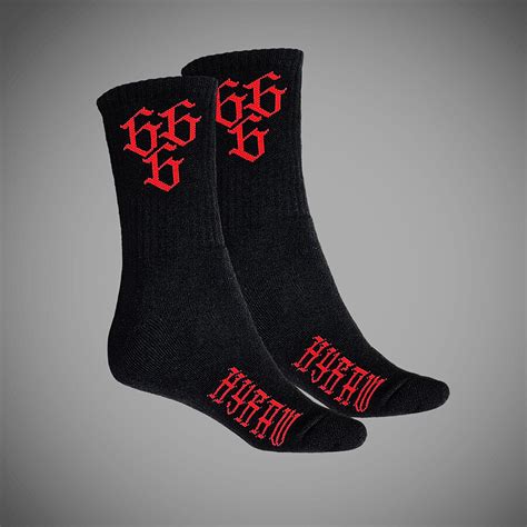 666 CLASSIC RED Socks - HYRAW CLOTHING