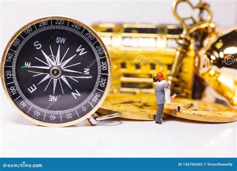 Golden Compass Guides People Do Business Investment, Stock, Money ... 