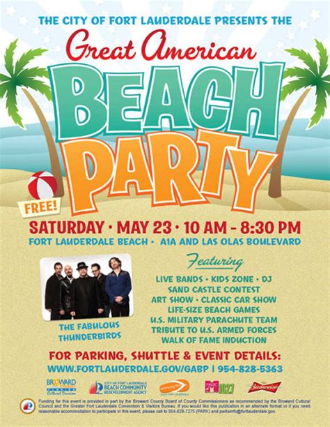 6th Annual Great American Beach Party in Fort Lauderdale ...