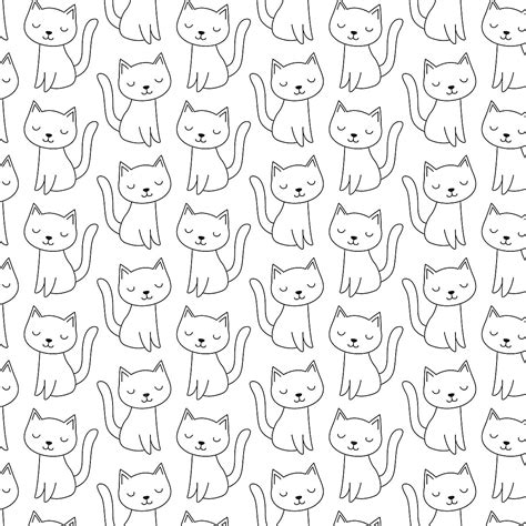 Cat Pattern Free Printable