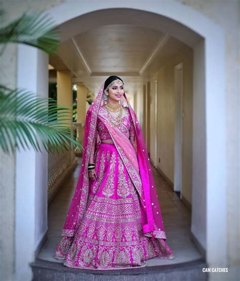 Hot Pink Colour Lehenga Dresses Images