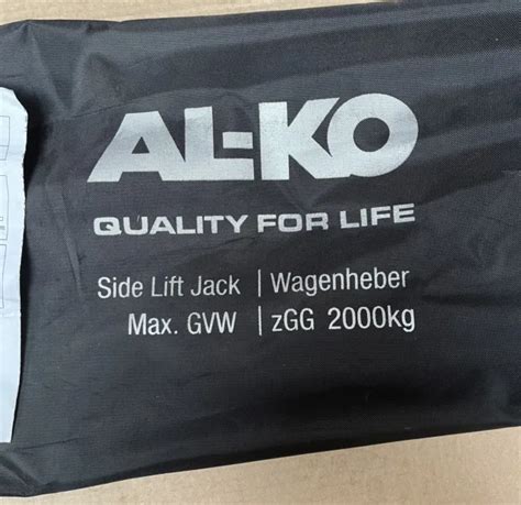 Al Ko Alko Side Lift Jack Kg Bag Instructions Picclick Uk