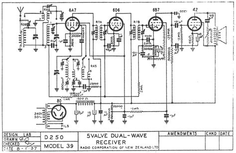 Antique Radio Schematic Diagrams Radio Circuit Superhet Valv