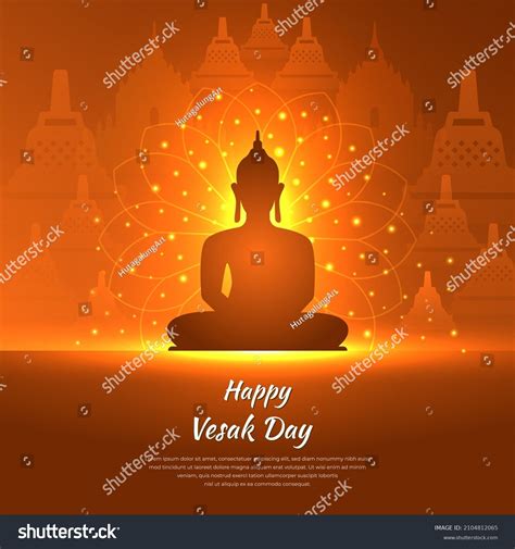 Celebration Vesak Day Design Vesak Day Stock Vector Royalty Free