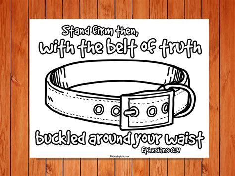 Belt Of Truth Printable • Ministryark Belt Of Truth Armor Of God