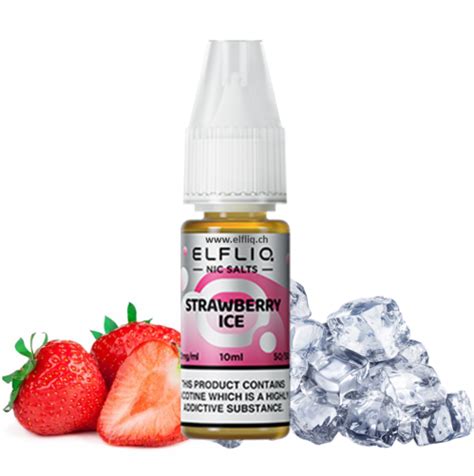 ELF BAR Elfliq Strawberry Ice Sal De Nicotina 10ml 10mg Vapeo Extremo