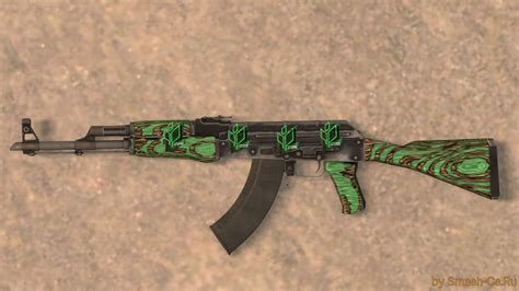 Download Ak 47 Green Laminate With Stickers For Css V34 92