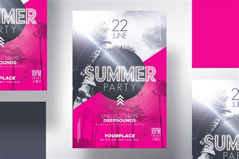 Summer Party Flyer | Flyer Templates ~ Creative Market