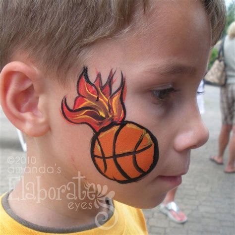 Basketball Face Painting Ideas