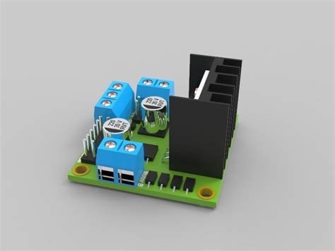 L298n Stepper Motor Driver 3d Model Cgtrader