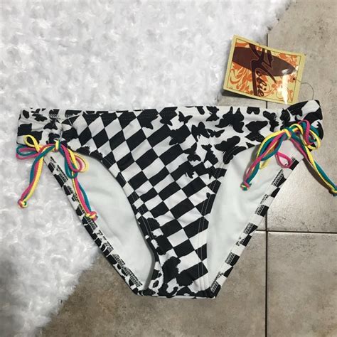 Hobie Swim Hobie Black White Hipster Bikini Bottoms Poshmark