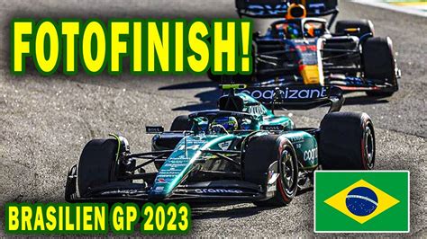 GEILES FOTOFINISH Zwischen Alonso Und Perez Brasilien GP 2023