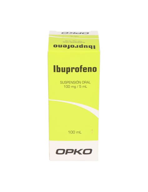 IBUPROFENO 100 MG 5 ML SUSPENSIÓN ORAL 100 ML OPKO