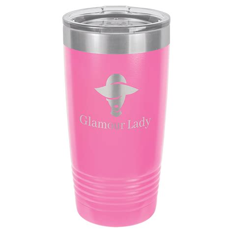 20 oz. Stainless Steel Ringneck Tumbler - Pink - The Glass Fox