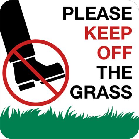 Keep Off Grass – Western Safety Sign